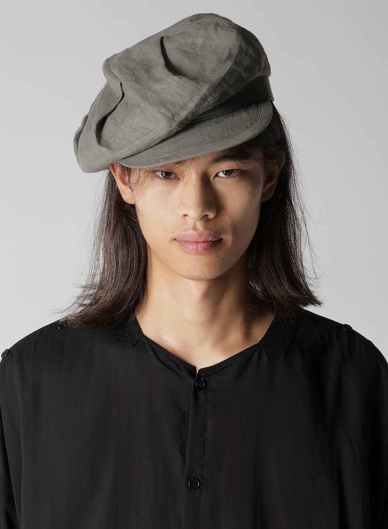 40/1 JP FLAX FLAT TUCK CASQUETTE – THE SHOP YOHJI YAMAMOTO