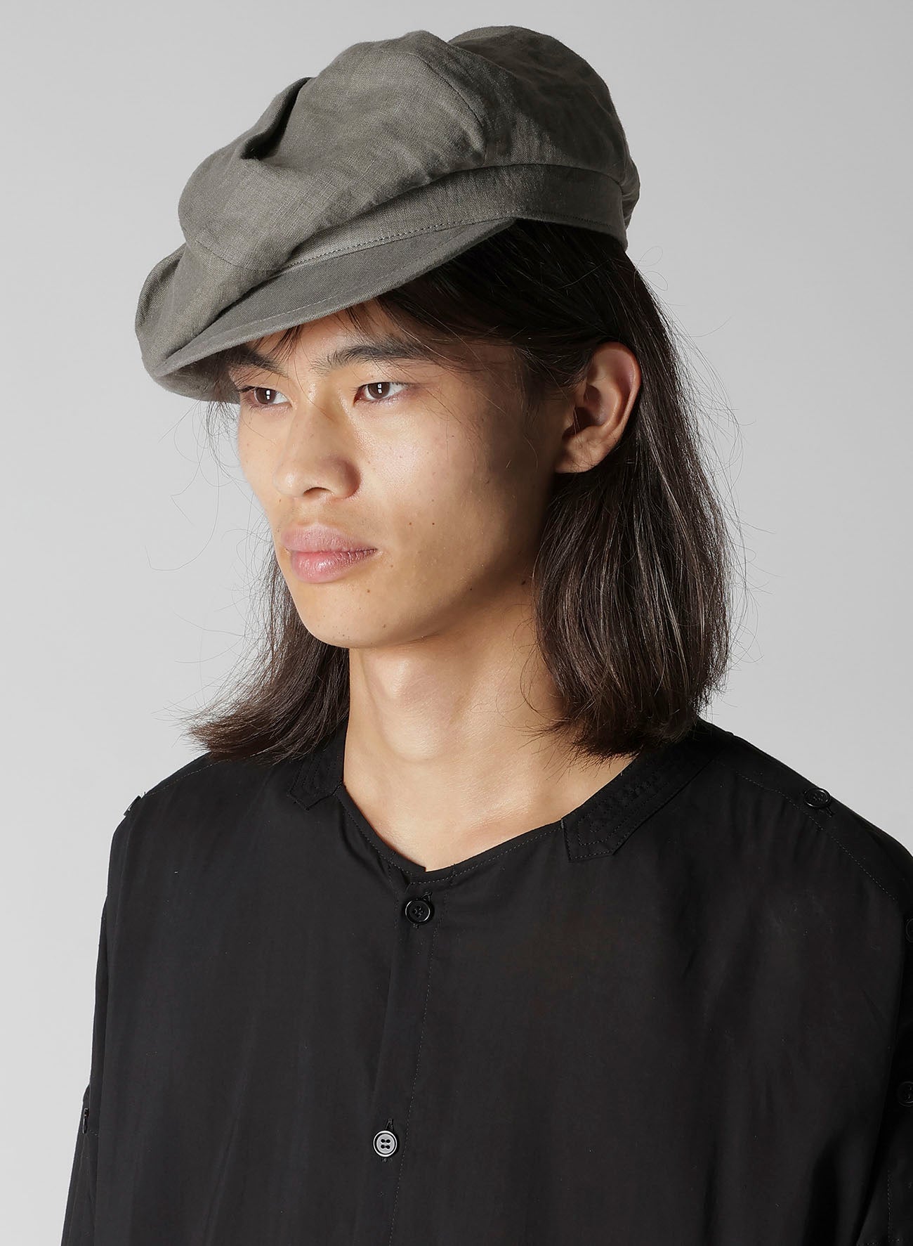 40/1 JP FLAX FLAT TUCK CASQUETTE – THE SHOP YOHJI YAMAMOTO