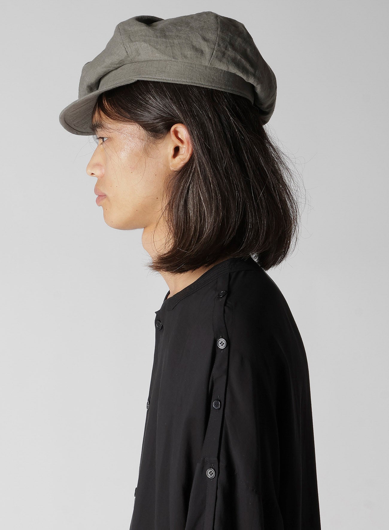40/1 JP FLAX FLAT TUCK CASQUETTE – THE SHOP YOHJI YAMAMOTO