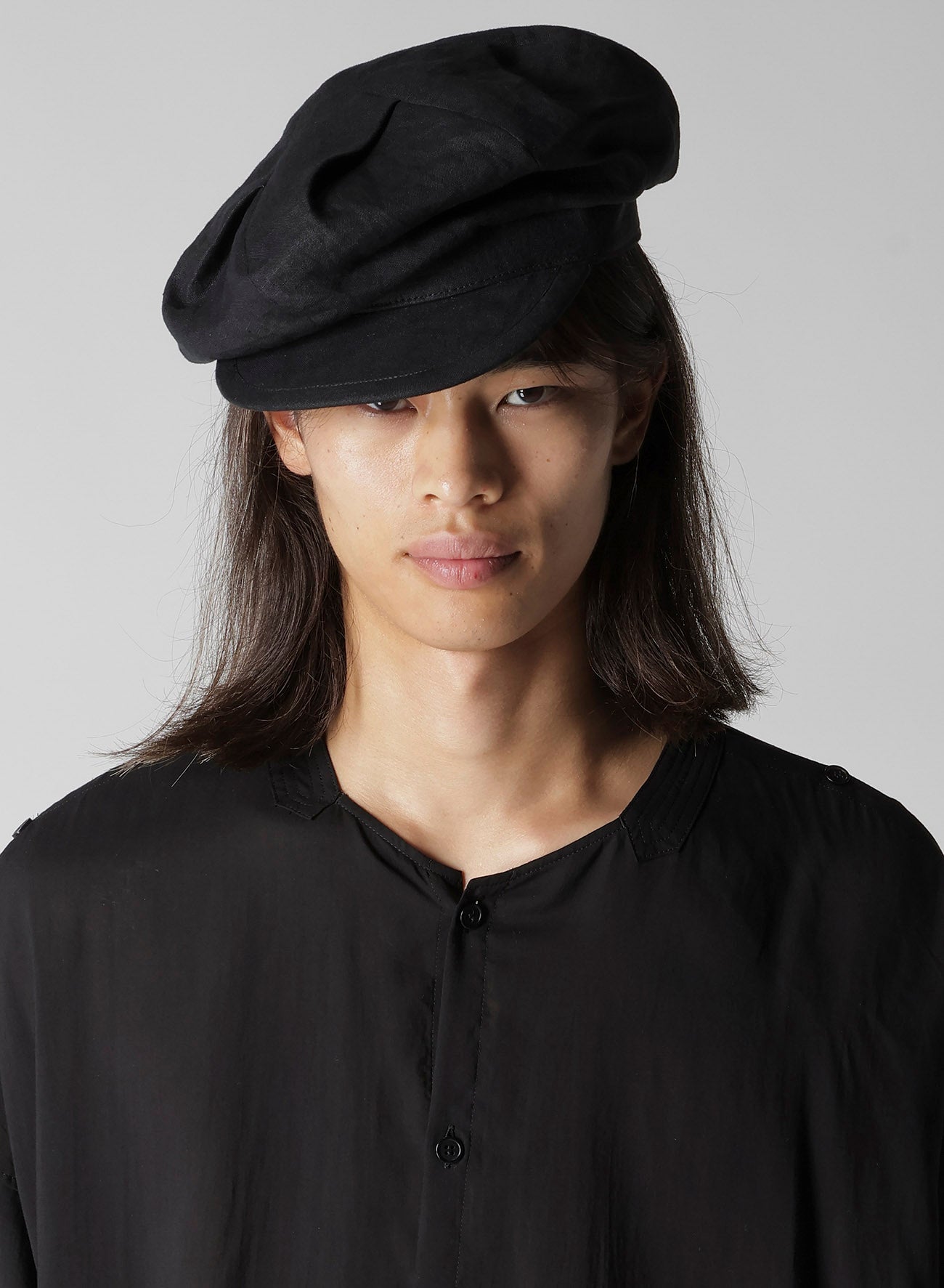 40/1 JP FLAX FLAT TUCK CASQUETTE – THE SHOP YOHJI YAMAMOTO