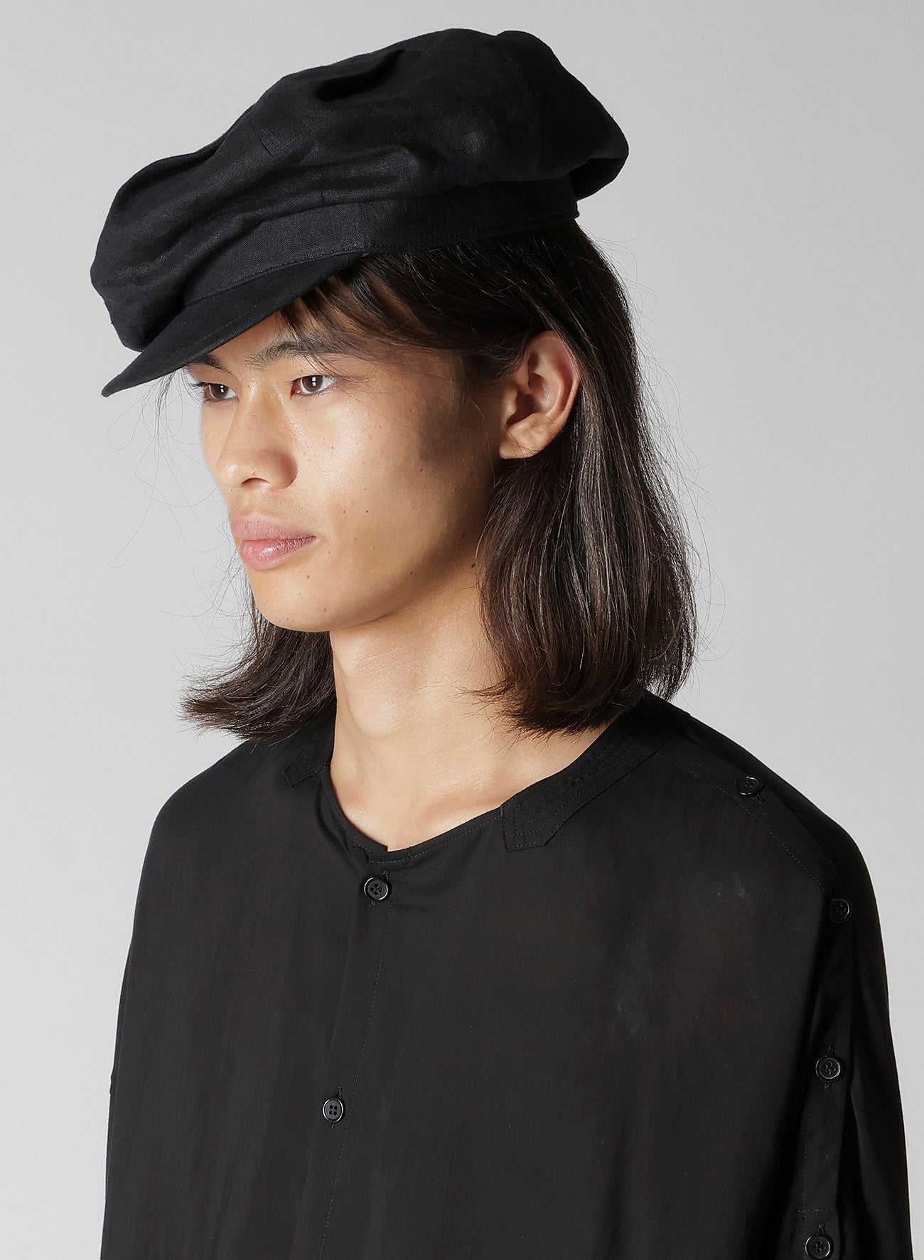 40/1 JP FLAX FLAT TUCK CASQUETTE – THE SHOP YOHJI YAMAMOTO