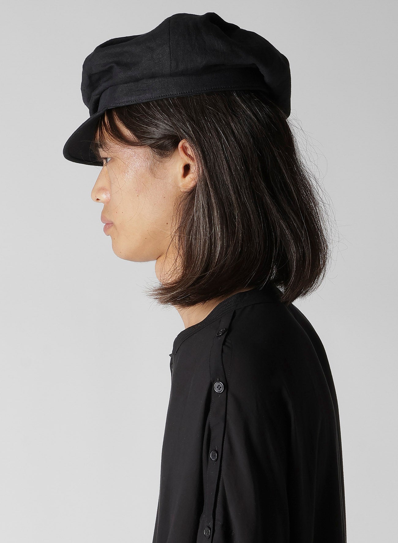 40/1 JP FLAX FLAT TUCK CASQUETTE – THE SHOP YOHJI YAMAMOTO