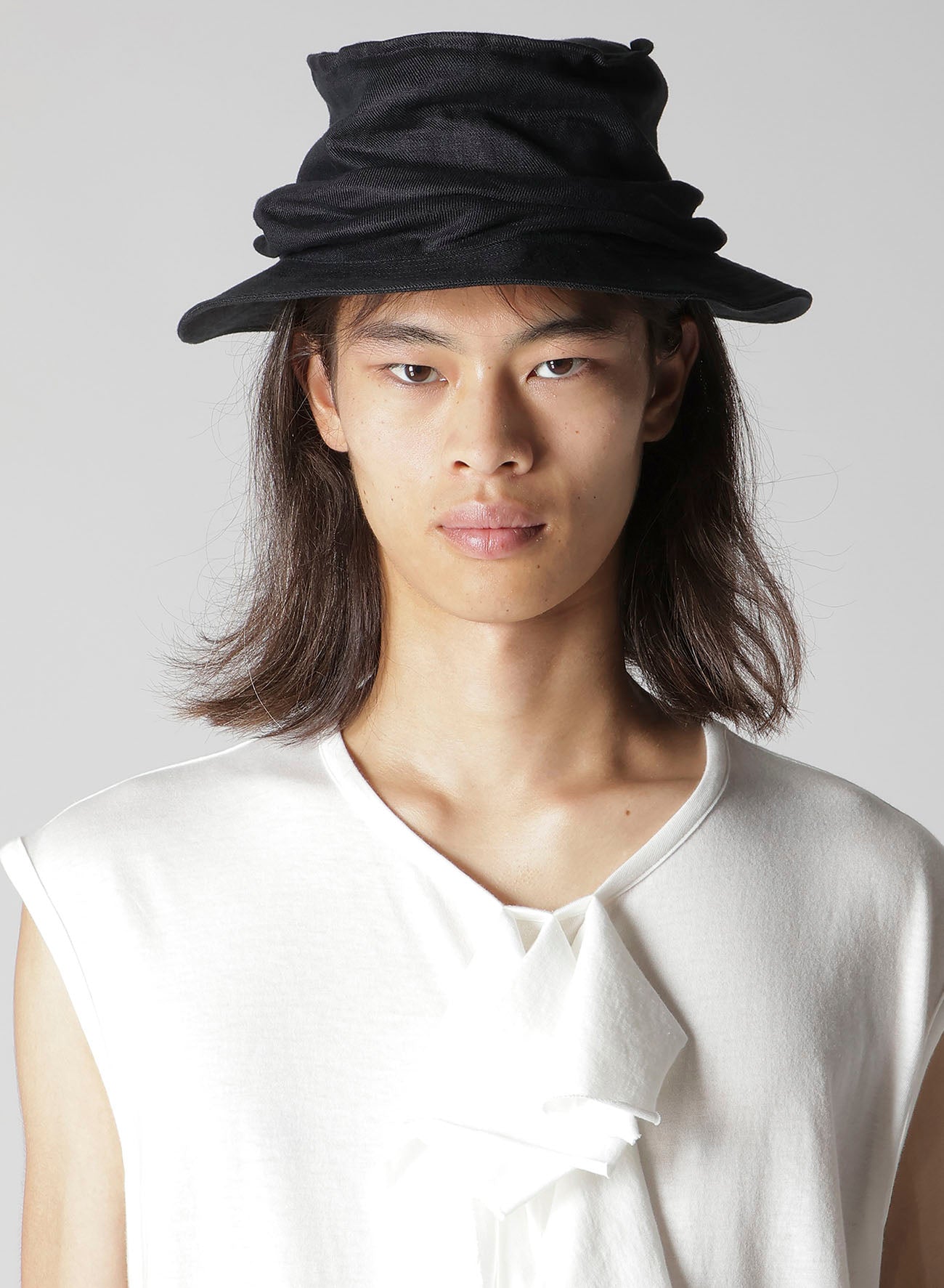 40/1 FLAX TWILL DRAPE HAT – THE SHOP YOHJI YAMAMOTO