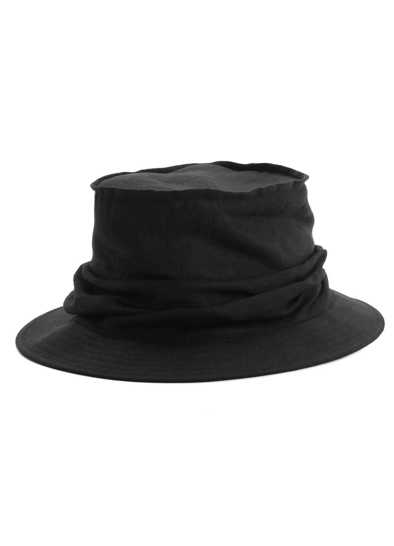 40/1 FLAX TWILL DRAPE HAT – THE SHOP YOHJI YAMAMOTO 40/1 FLAX TWILL DRAPE HAT – THE SHOP YOHJI YAMAMOTO