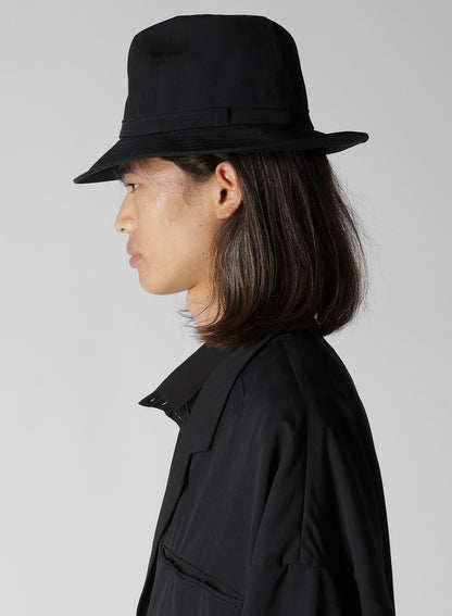 WOOL GABARDINE FEDORA HAT