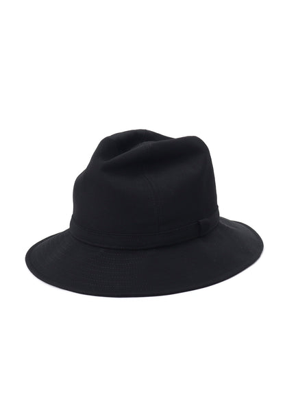 WOOL GABARDINE FEDORA HAT