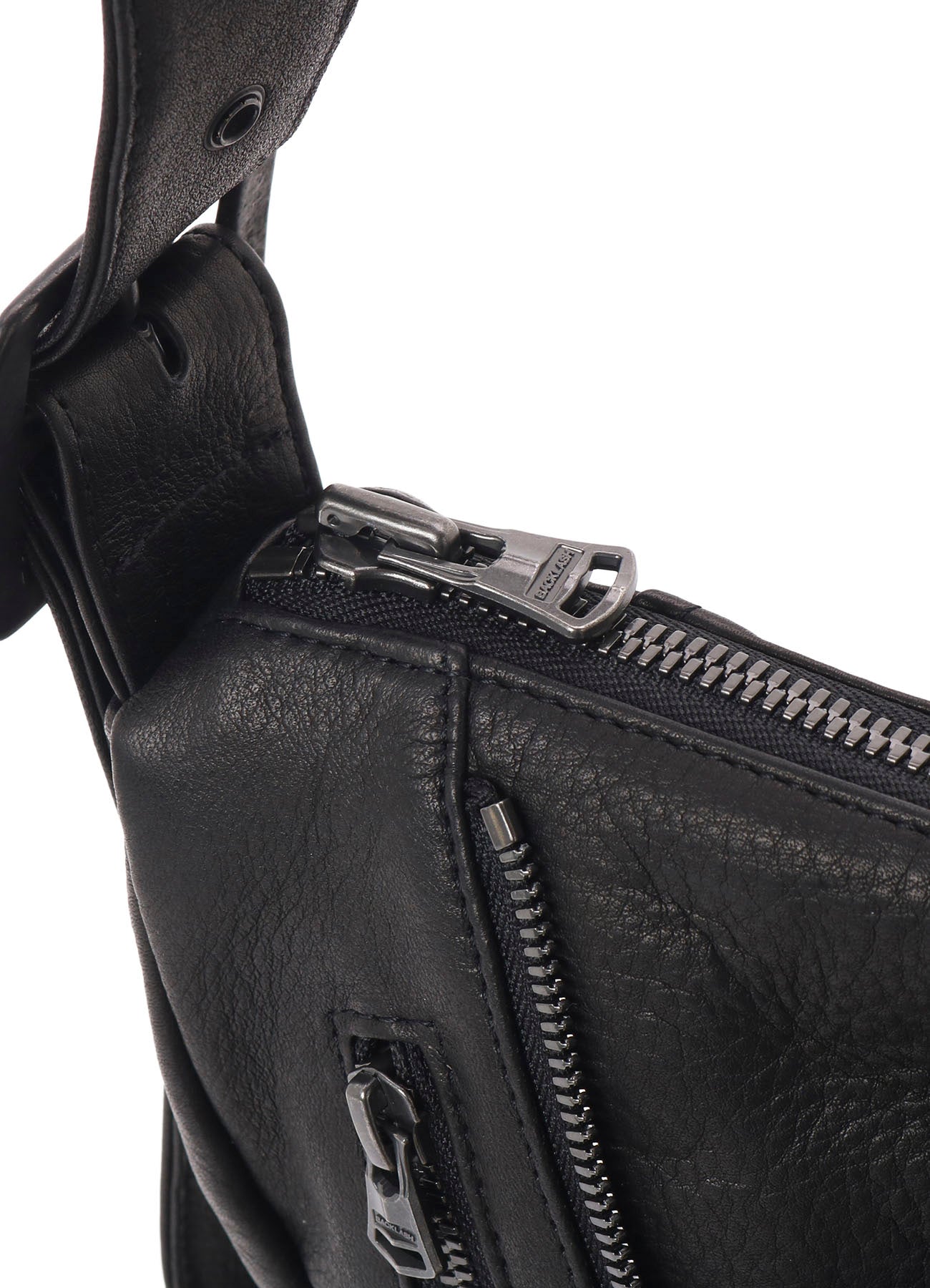 MIMOSA WASHED LEATHER RIDER SHOULDER BAG – THE SHOP YOHJI YAMAMOTO