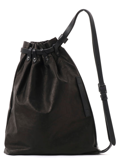 HORSE LEATHER DRAWSTRING BACKPACK