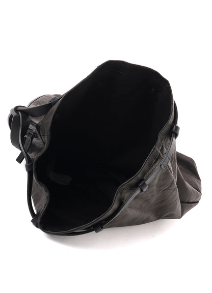 HORSE LEATHER DRAWSTRING BACKPACK