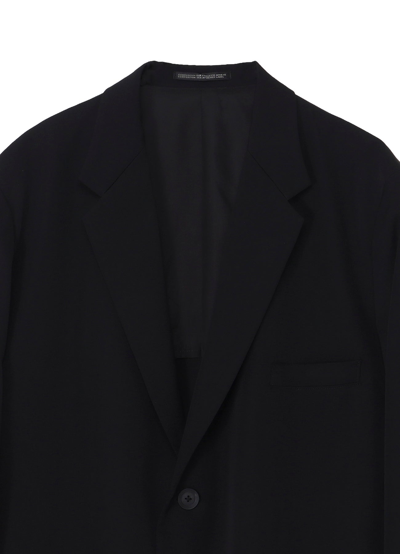 WOOL GABARDINE DOUBLE BUTTON JACKET