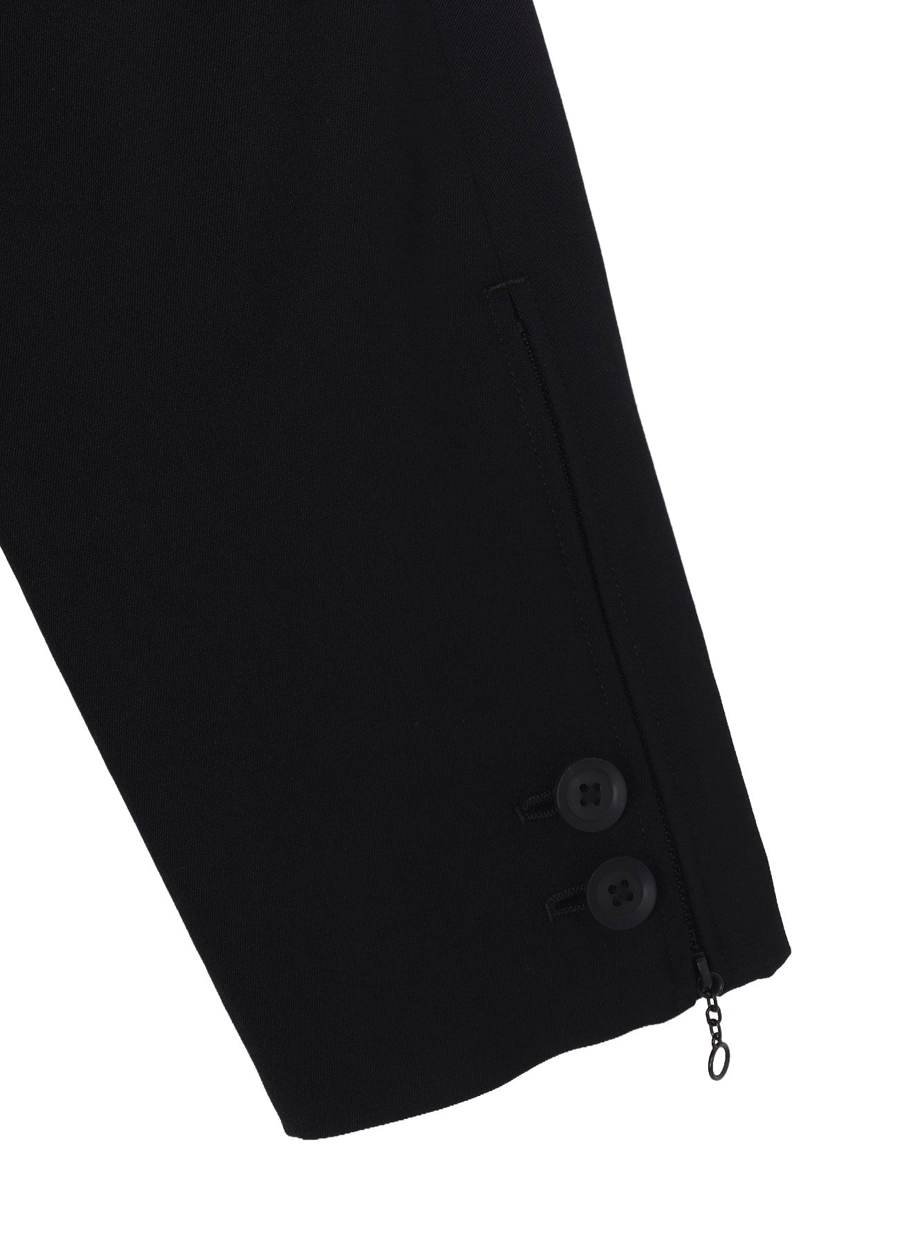 WOOL GABARDINE DOUBLE BUTTON JACKET