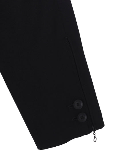 WOOL GABARDINE DOUBLE BUTTON JACKET