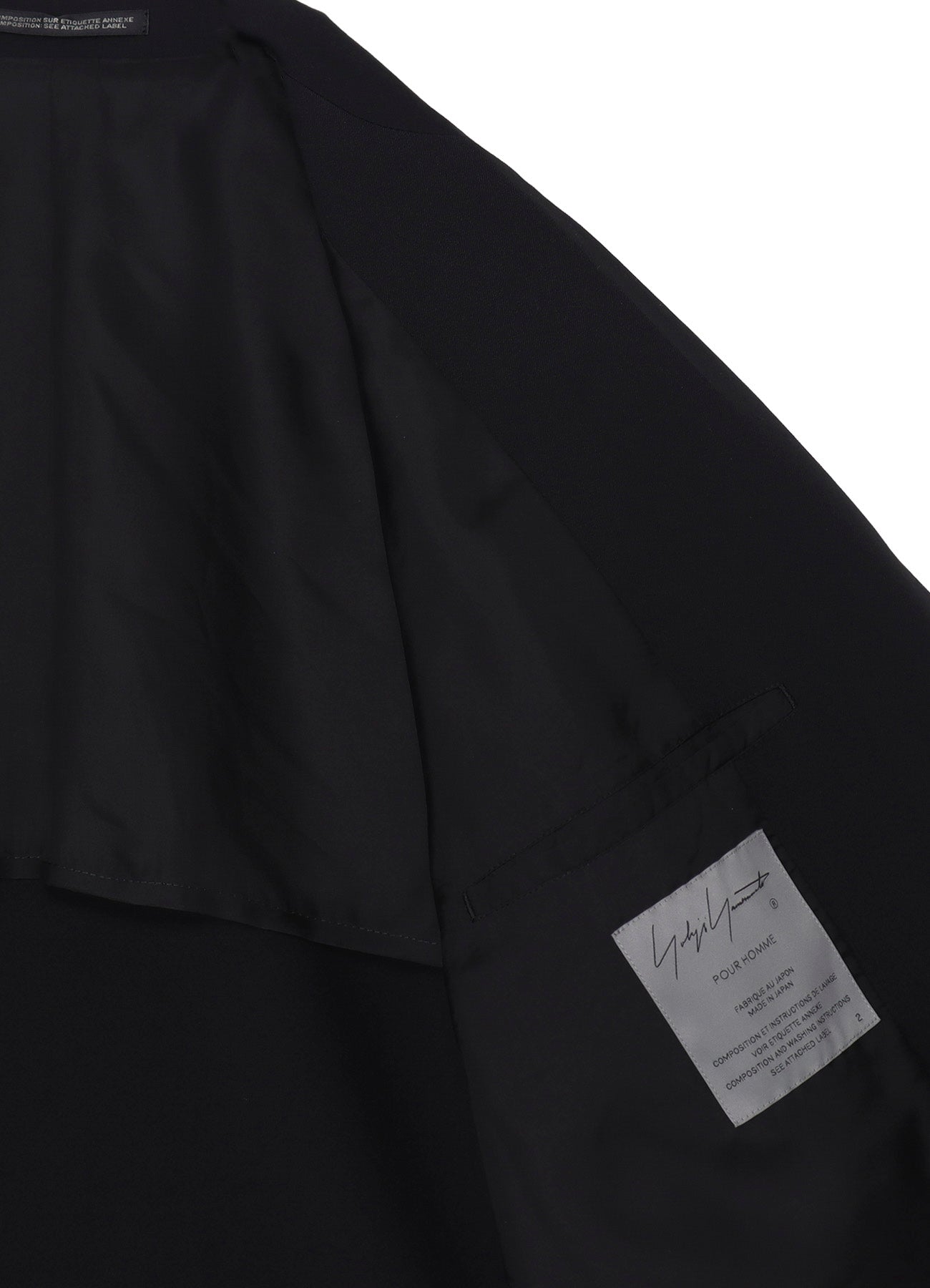 WOOL GABARDINE DOUBLE BUTTON JACKET