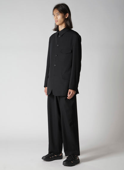 WOOL GABARDINE ARMY JACKET