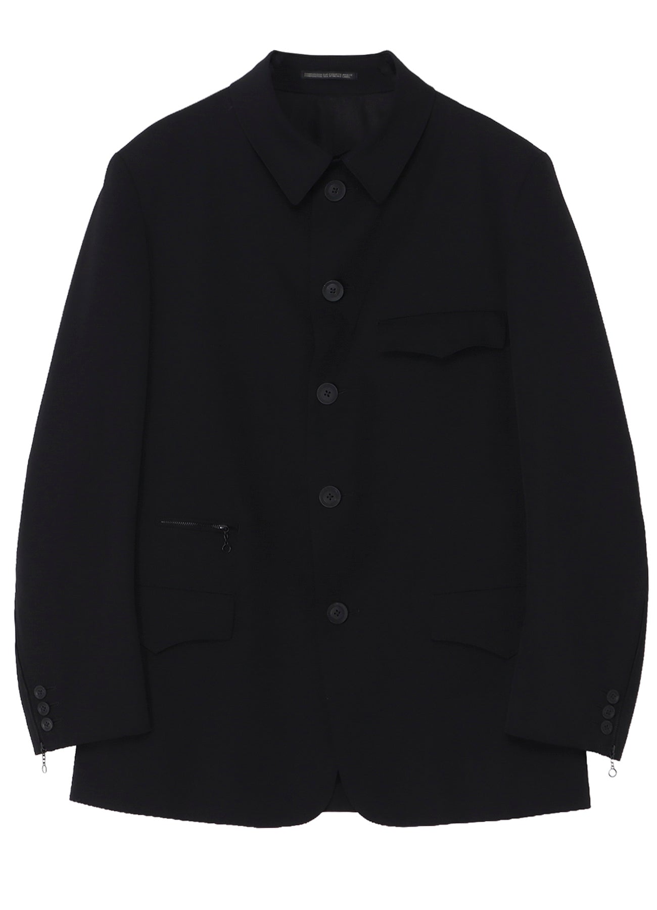WOOL GABARDINE ARMY JACKET