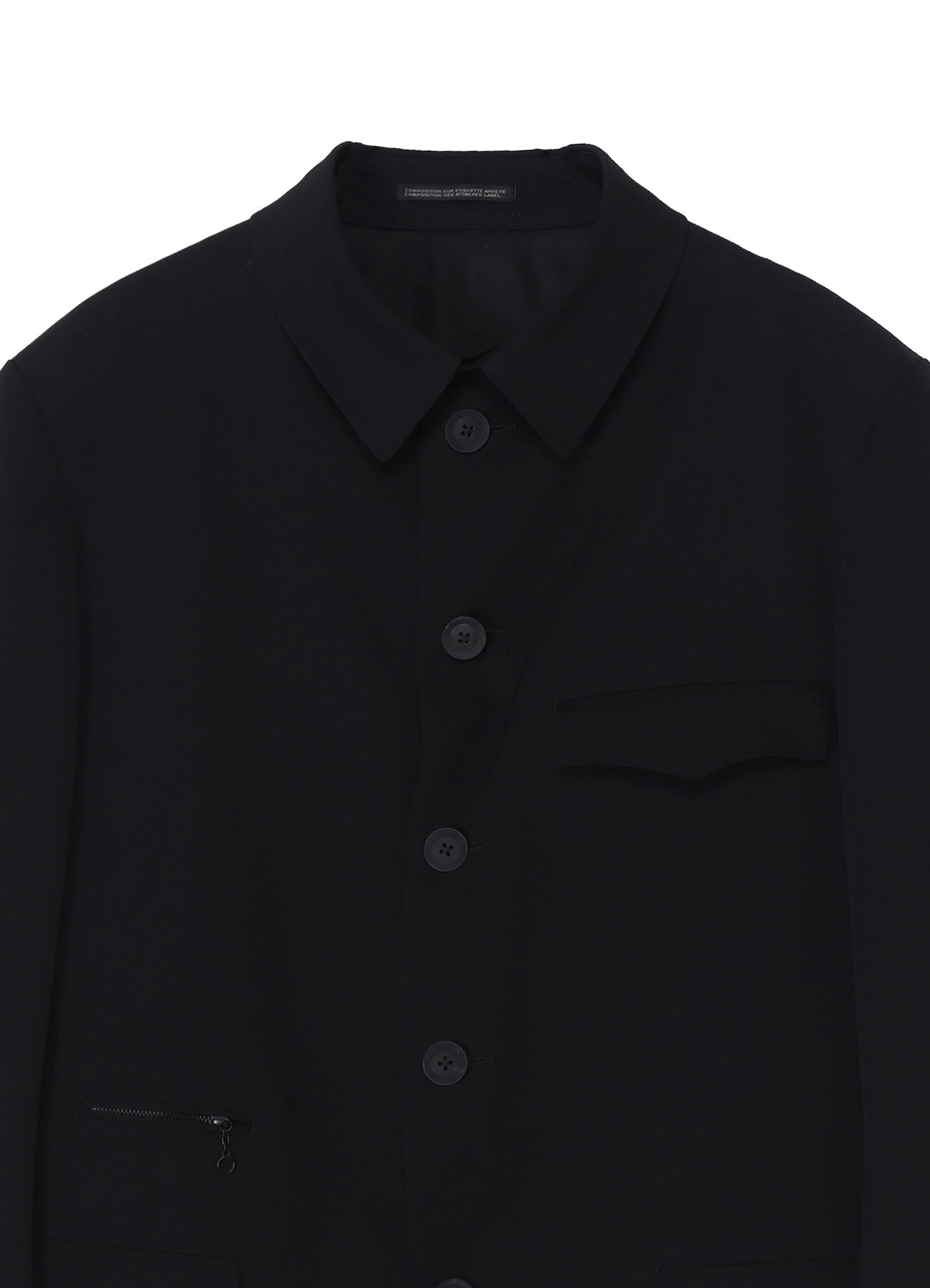 WOOL GABARDINE ARMY JACKET