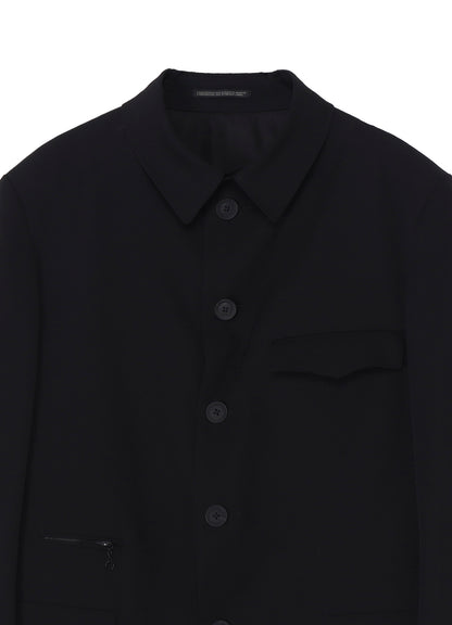 WOOL GABARDINE ARMY JACKET