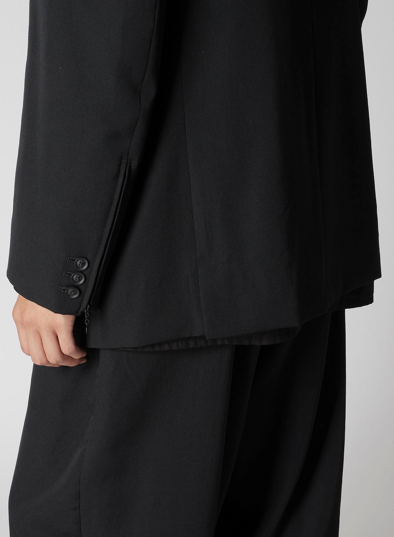 WOOL GABARDINE ARMY JACKET