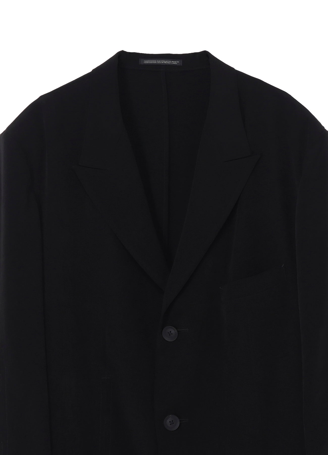 TA TUXEDO PEAKED LAPEL ZIP OPENED JACKET