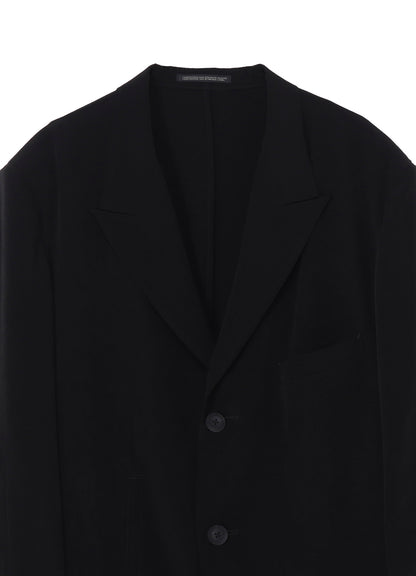 TA TUXEDO PEAKED LAPEL ZIP OPENED JACKET