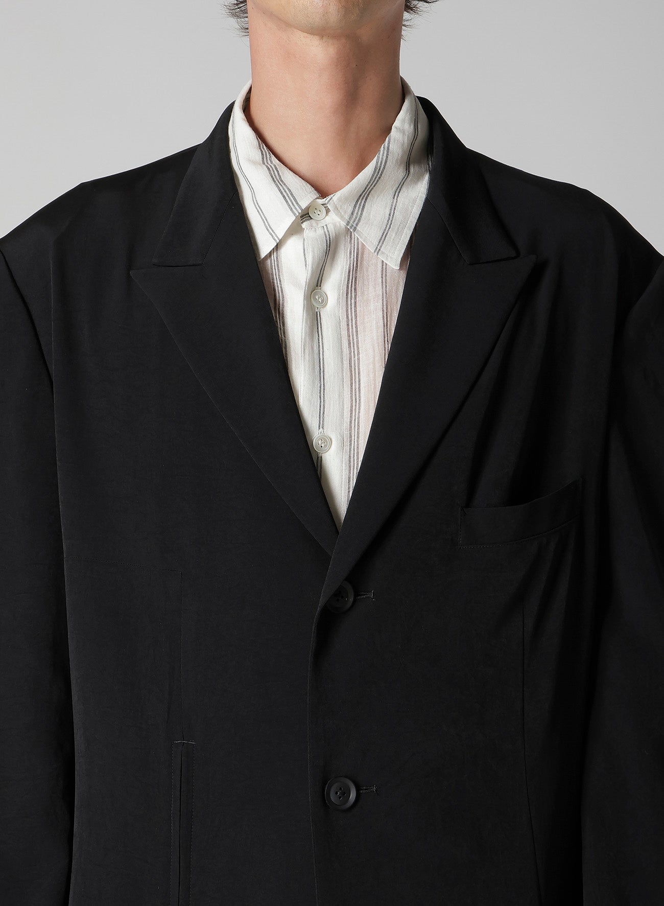 TA TUXEDO PEAKED LAPEL ZIP OPENED JACKET – THE SHOP YOHJI YAMAMOTO