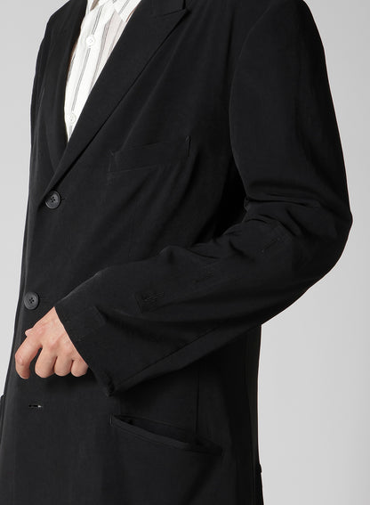 TA TUXEDO PEAKED LAPEL ZIP OPENED JACKET