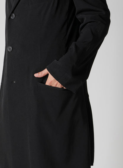 TA TUXEDO PEAKED LAPEL ZIP OPENED JACKET