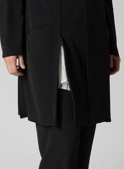 TA TUXEDO PEAKED LAPEL ZIP OPENED JACKET