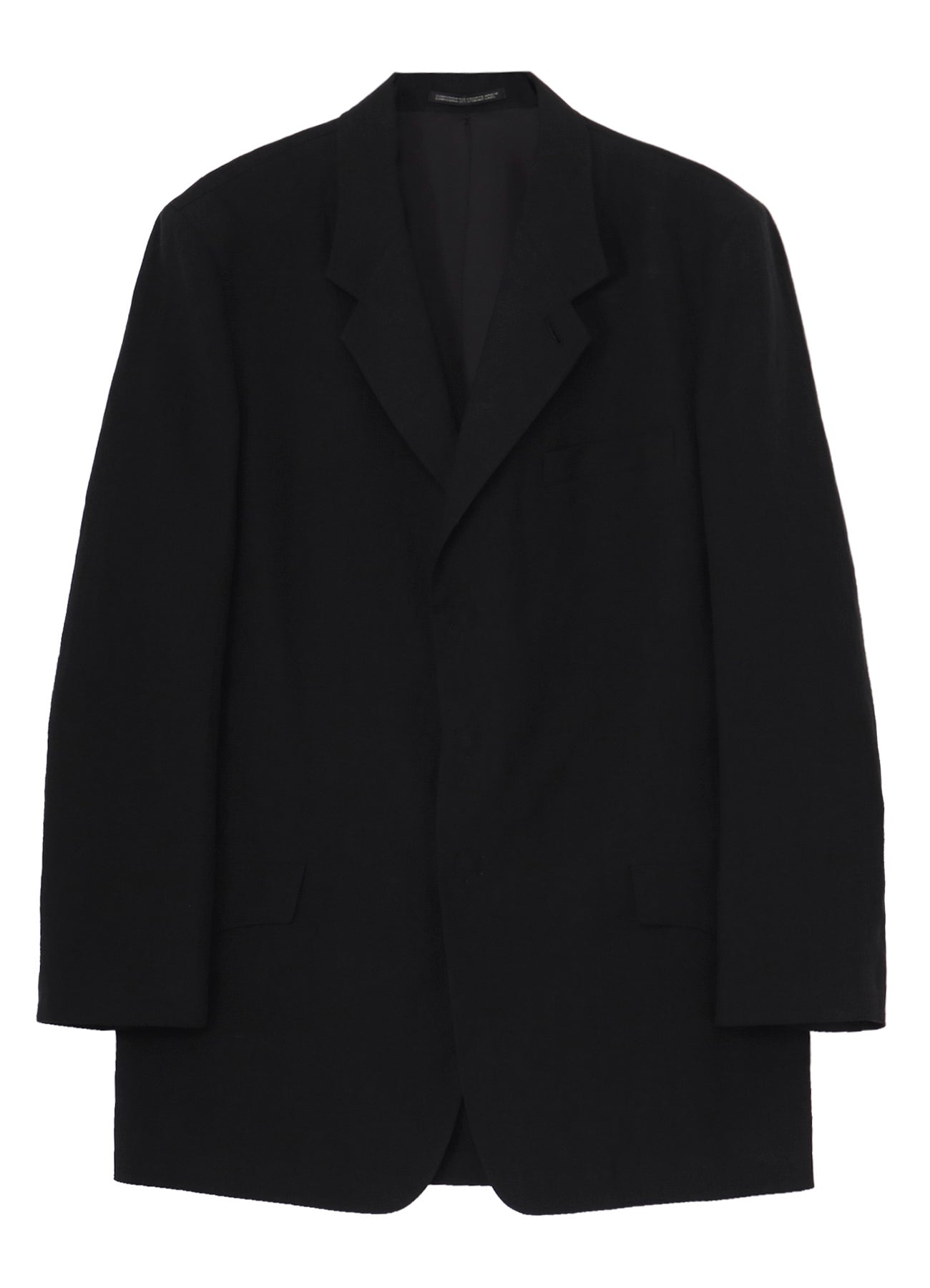 LINEN CLOTH FRONT EDGE 3SNAP BOTTON JACKET