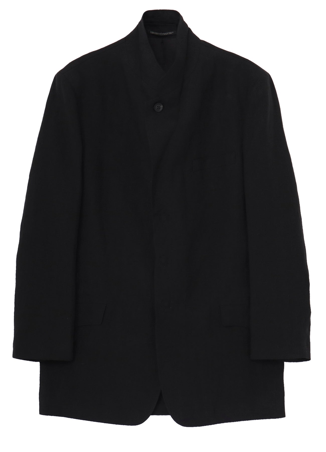LINEN CLOTH FRONT EDGE 3SNAP BOTTON JACKET