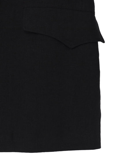 LINEN CLOTH FRONT EDGE 3SNAP BOTTON JACKET