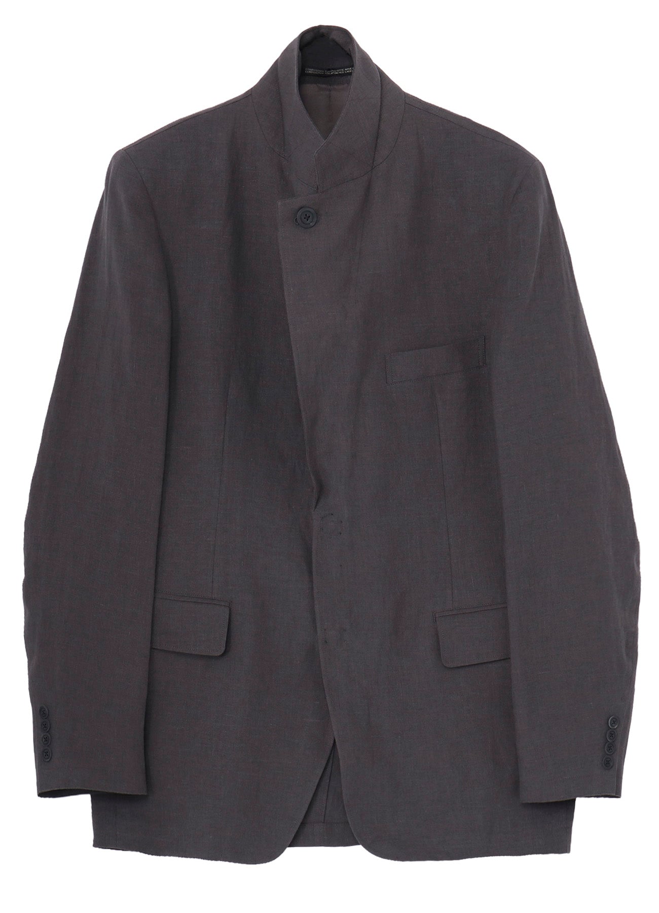 LINEN CLOTH FRONT EDGE 2SNAP BOTTON JACKET