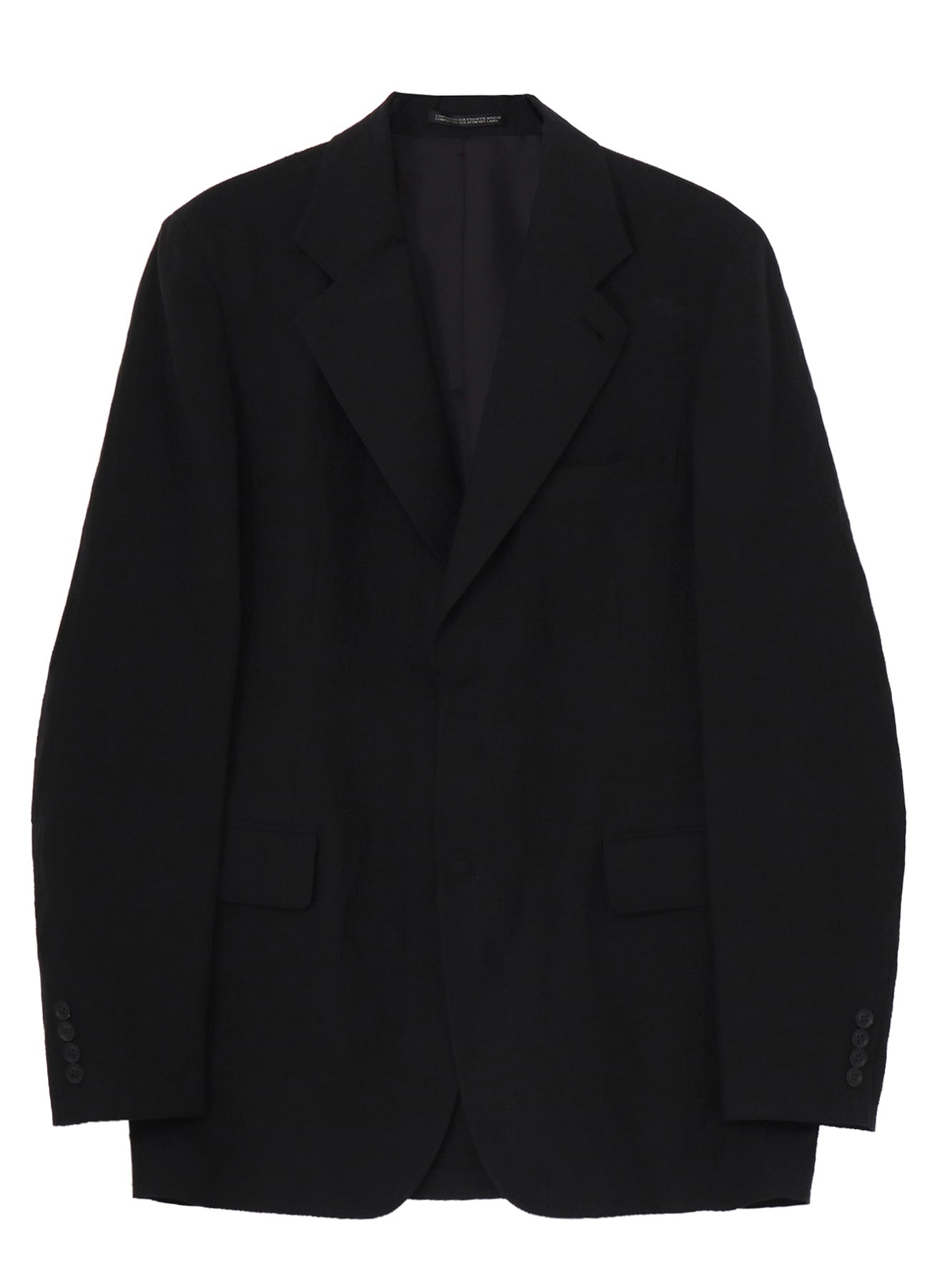 LINEN CLOTH FRONT EDGE 2SNAP BOTTON JACKET