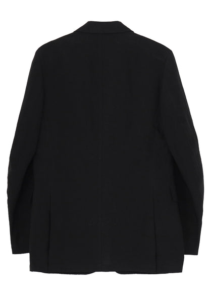 LINEN CLOTH FRONT EDGE 2SNAP BOTTON JACKET