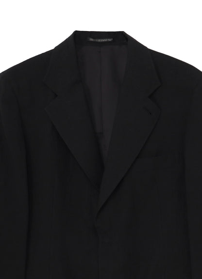LINEN CLOTH FRONT EDGE 2SNAP BOTTON JACKET