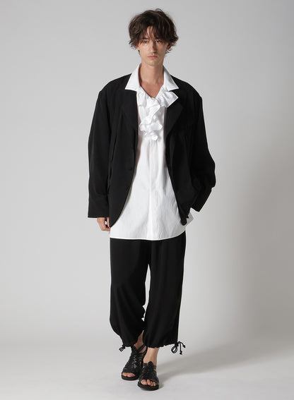 TA TUXEDO FRONT AND BACK OPENED LAPEL JACKET