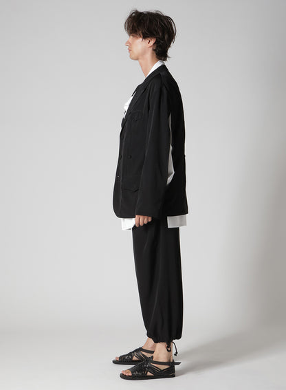 TA TUXEDO FRONT AND BACK OPENED LAPEL JACKET