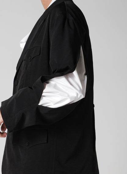TA TUXEDO FRONT AND BACK OPENED LAPEL JACKET