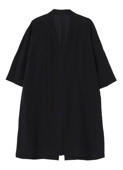 <PIECE UNIQUE/AOYAMA>RY/ NY/ CU LAWN DETAILED LAPEL LONG JACKET