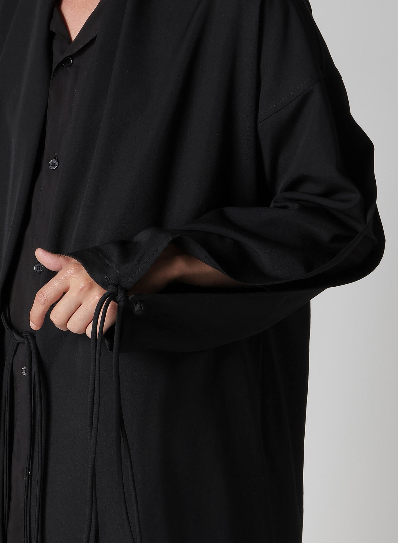 WOOL GABARDINE CHINA BUTTUN SCARF JACKET – THE SHOP YOHJI YAMAMOTO