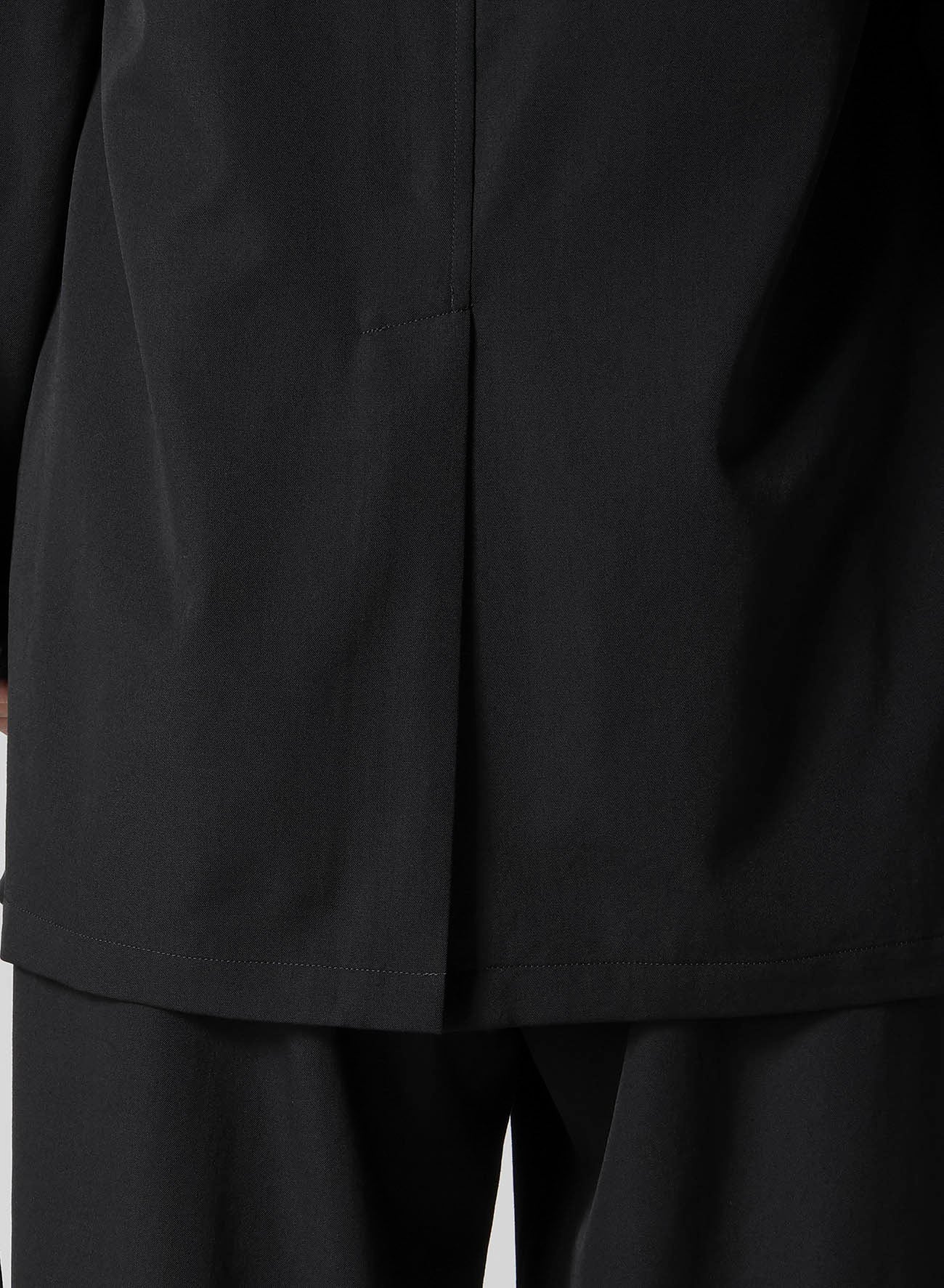 WOOL GABARDINE CHINA BUTTUN SCARF JACKET