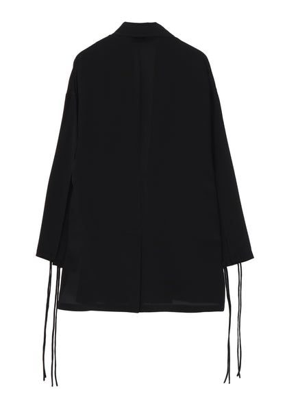 CREPE DE CHINE CHINA BUTTUN SCARF JACKET
