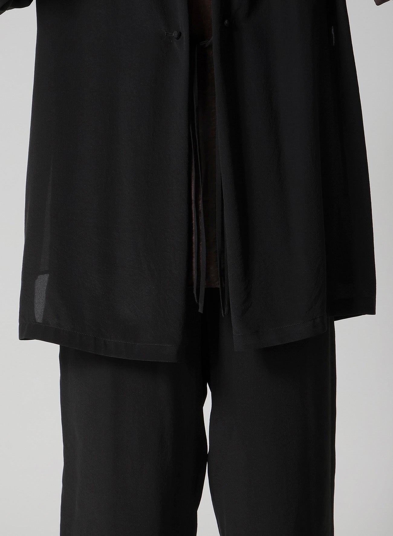 CREPE DE CHINE CHINA BUTTUN SCARF JACKET