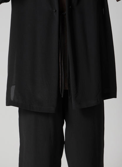 CREPE DE CHINE CHINA BUTTUN SCARF JACKET