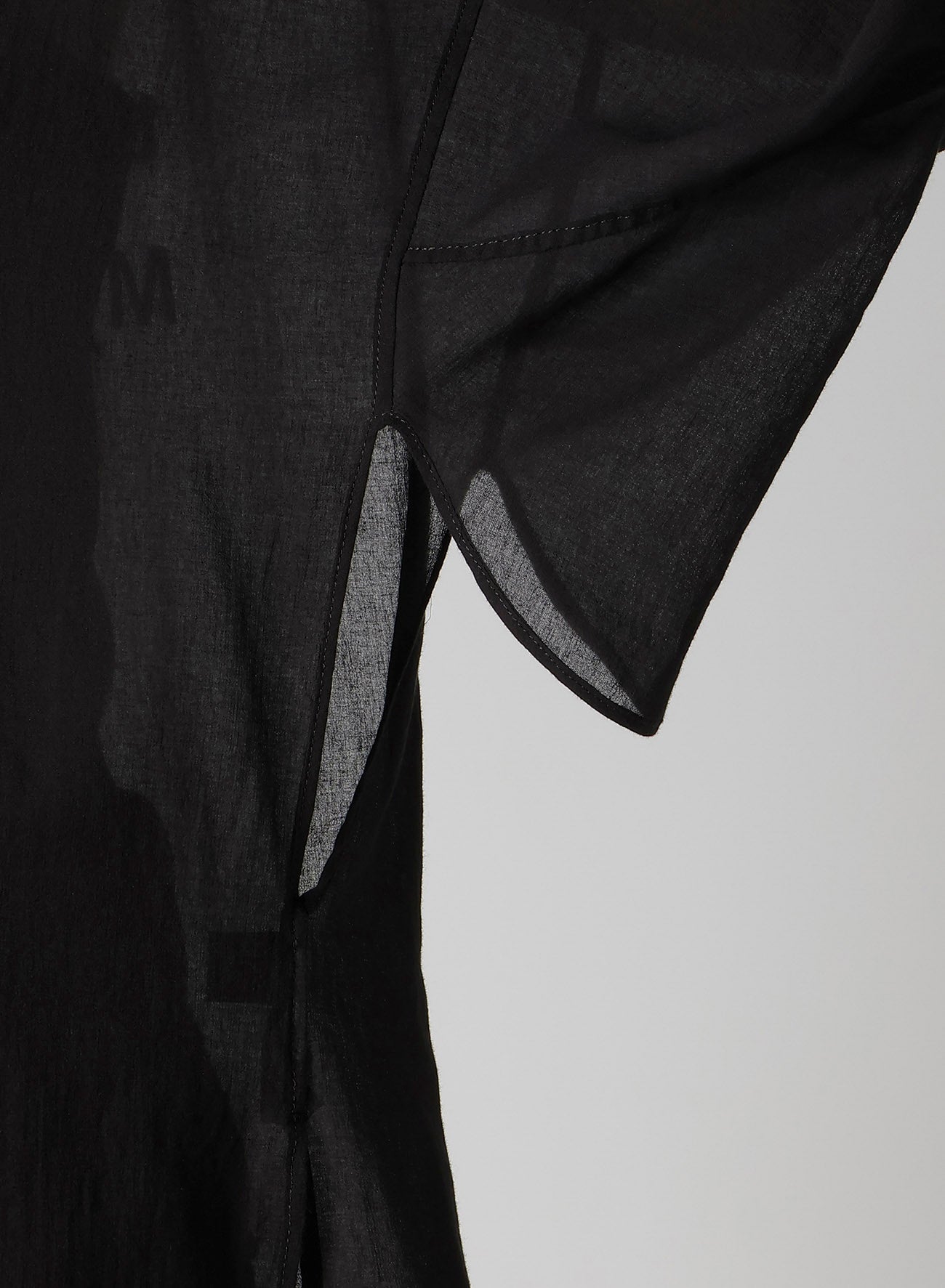 COTTON CIFFON MESSAGE PRINTED SCARF JACKET