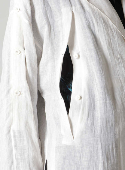 SAKANA MESSAGE PRINTED LONG JACKET