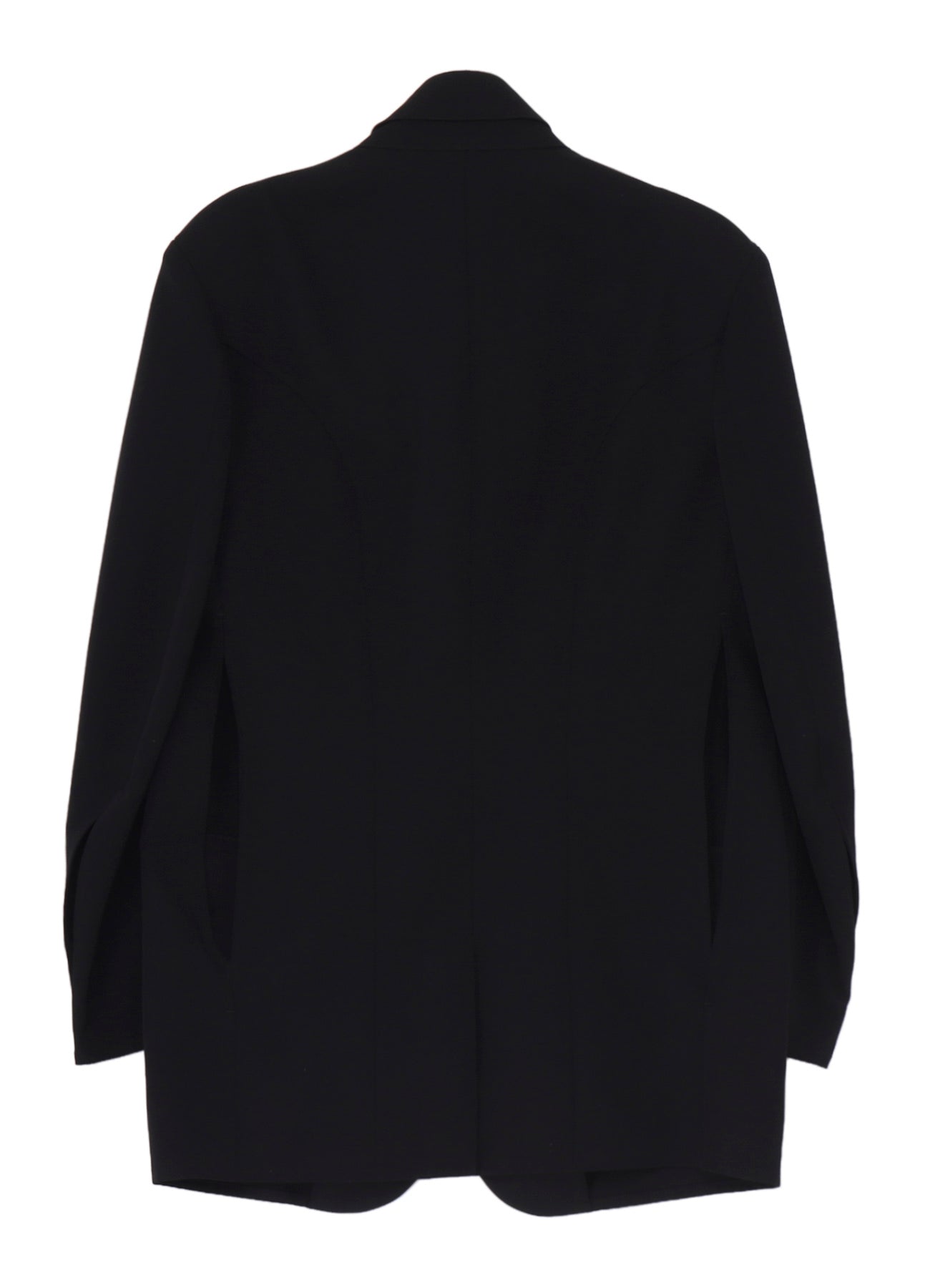 WOOL GABARDINE OPENED SLEEVE JACKET