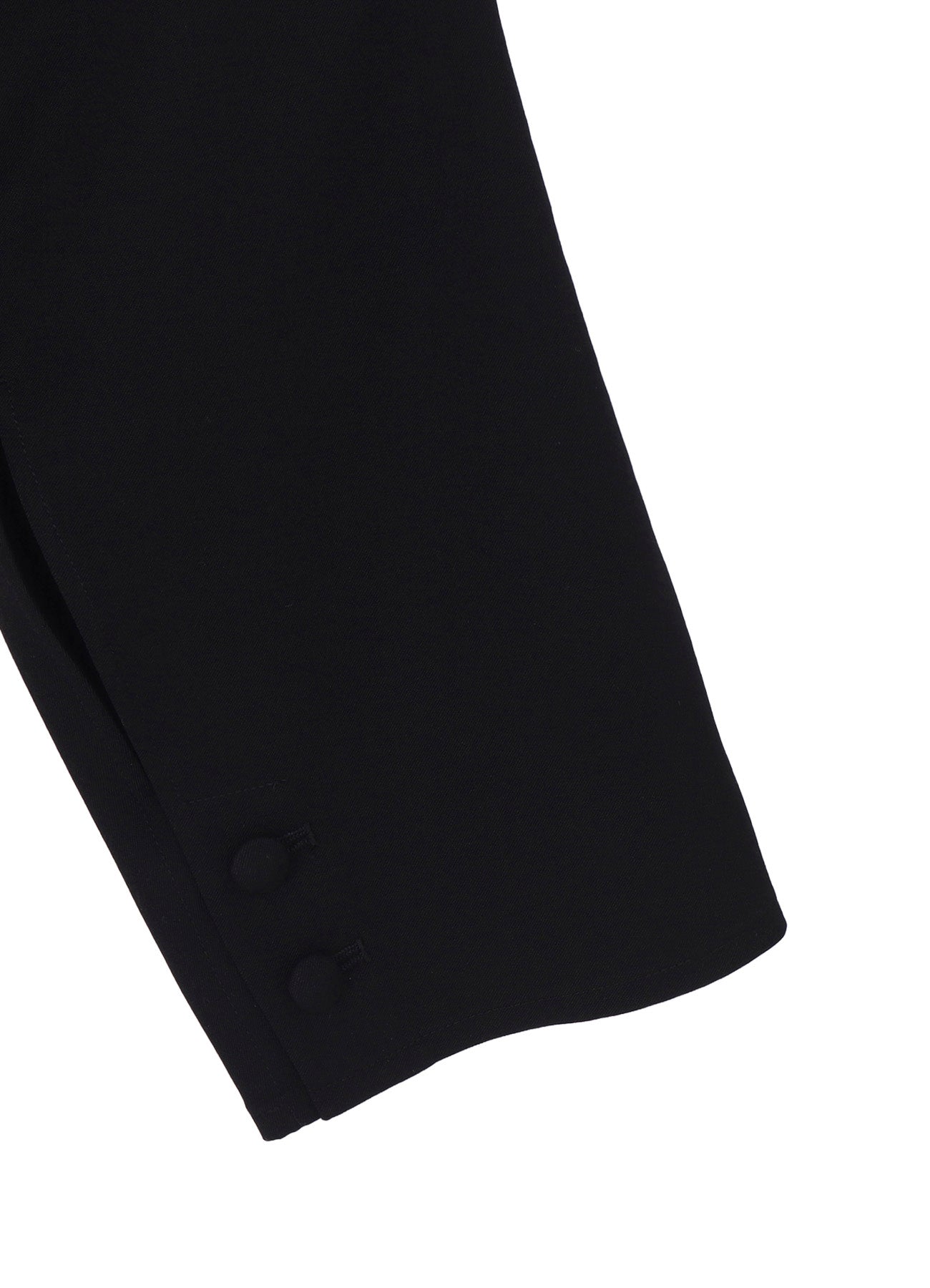 WOOL GABARDINE OPENED SLEEVE JACKET