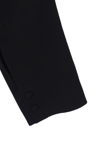 WOOL GABARDINE OPENED SLEEVE JACKET