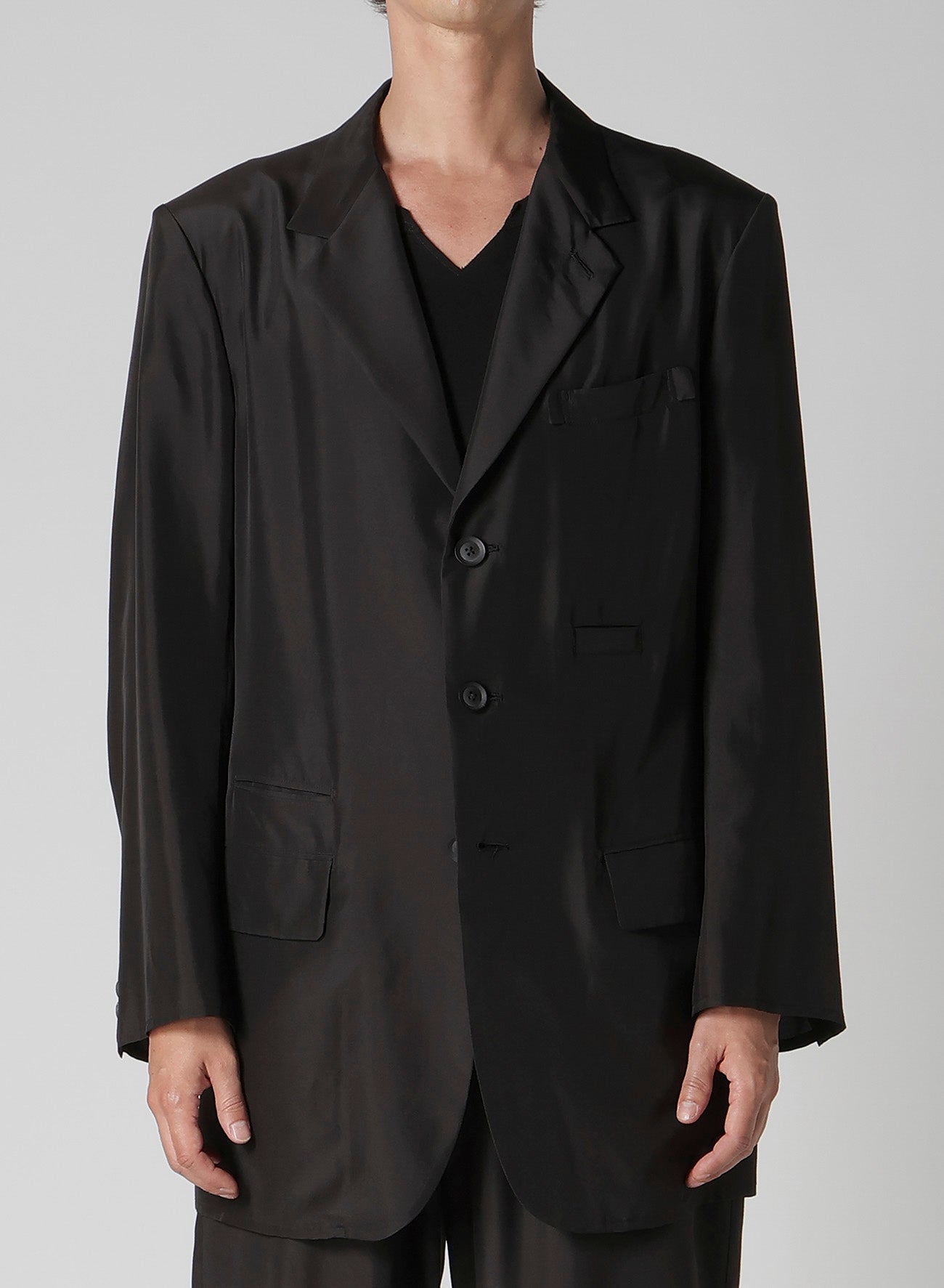 SILK HABUTAE 6 POCKETS SUIT JACKET